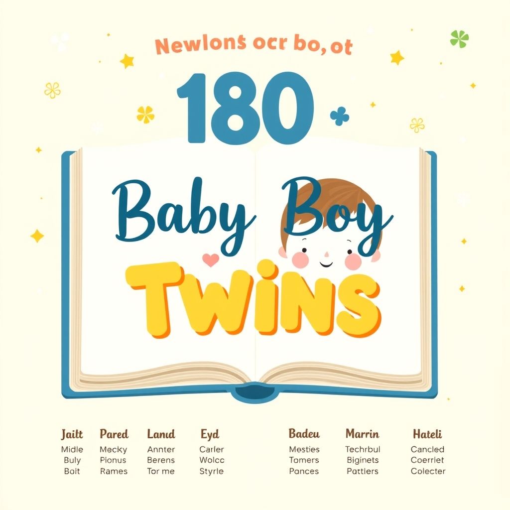 คู่มือการตั้งชื่อ 180 ลูกแฝดชายที่โชคดีและทันสมัย